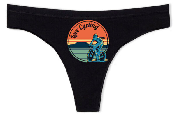 Tanga Love cycling fekete