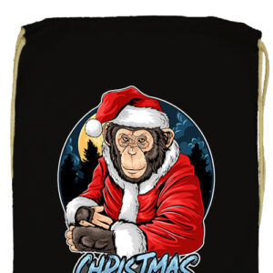 Karácsonyi Mikulás majom- Prémium tornazsák
