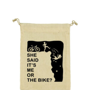 Me or bike – Vászonzacskó közepes