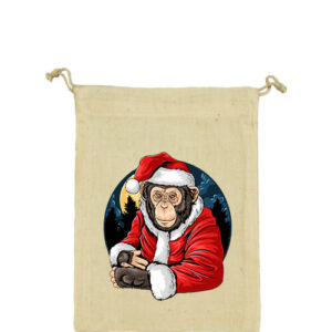 Mikulás majom – Vászonzacskó közepes