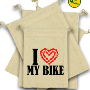 I love my bike – Vászonzacskó szett
