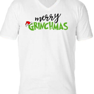 Boldog Karácsonyt Grincs – Férfi V nyakú póló