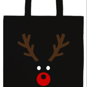 Karácsonyi rénszarvas- Prémium hosszú fülű táska
