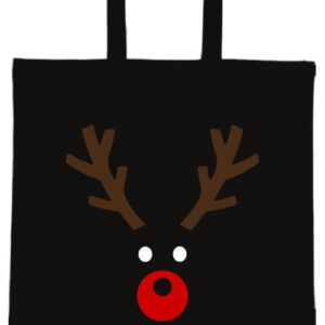 Karácsonyi rénszarvas- Basic rövid fülű táska
