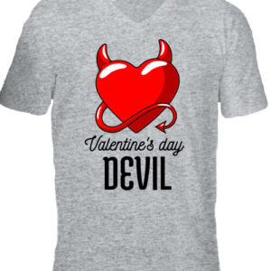 Valentine’s day devil – Férfi V nyakú póló