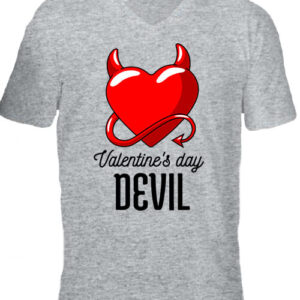 Valentine’s day devil – Férfi V nyakú póló