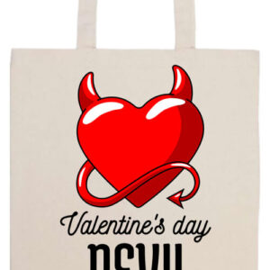 Valentine’s day devil- Basic hosszú fülű táska