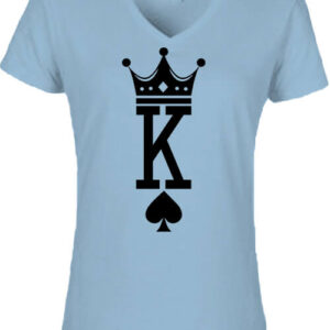 King – Női V nyakú póló