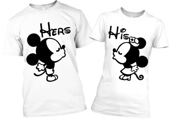 Páros póló His @ hers fehér