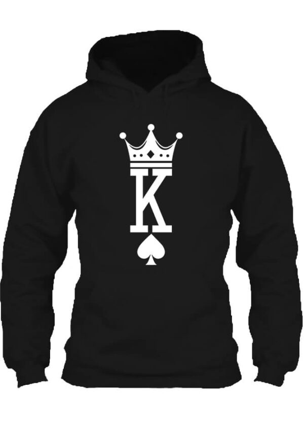 King - Unisex kapucnis pulóver