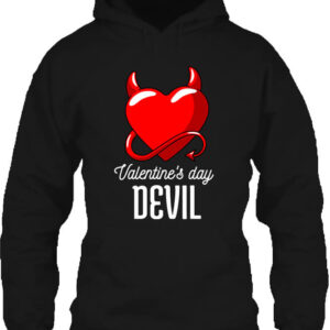 Valentine’s day devil – Unisex kapucnis pulóver