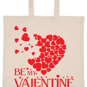 Be my Valentine – hosszú vagy rövid fülű vászontáska