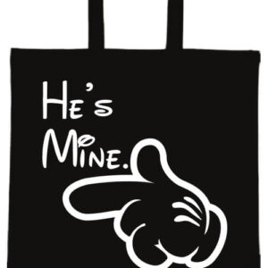 He is mine – hosszú vagy rövid fülű vászontáska
