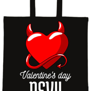 Valentine’s day devil- Basic rövid fülű táska