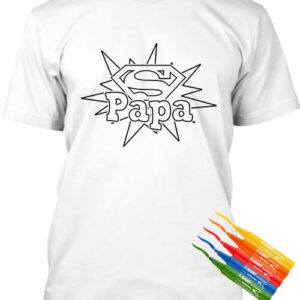 Szuper papa – Színezhető férfi póló