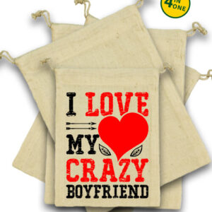 I love my crazy boyfriend – Vászonzacskó szett