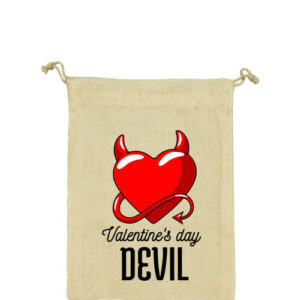 Valentine’s day devil – Vászonzacskó közepes