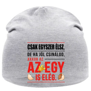 Csak egyszer élsz –  Sapka