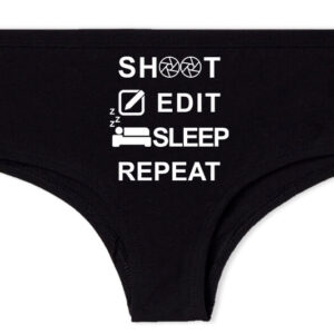 Shoot edit sleep repeat – Francia bugyi