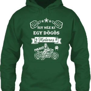 Dögös motoros – Unisex kapucnis pulóver