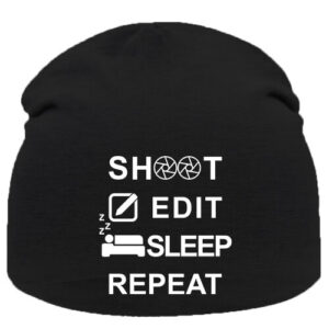 Shoot edit sleep repeat –  Sapka