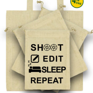 Shoot edit sleep repeat – Táska szett