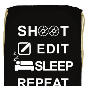 Shoot edit sleep repeat- Basic tornazsák