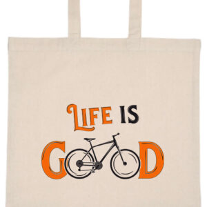Life is good – hosszú vagy rövid fülű vászontáska