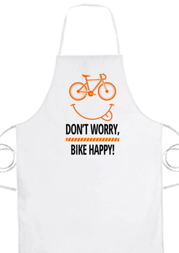 Don't worry bike happy- Prémium kötény