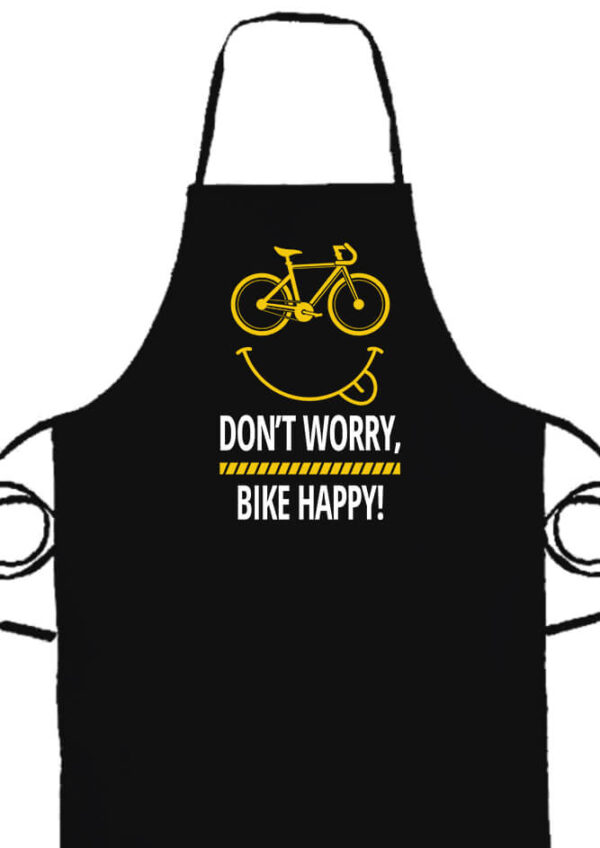 Don't worry bike happy- Prémium kötény