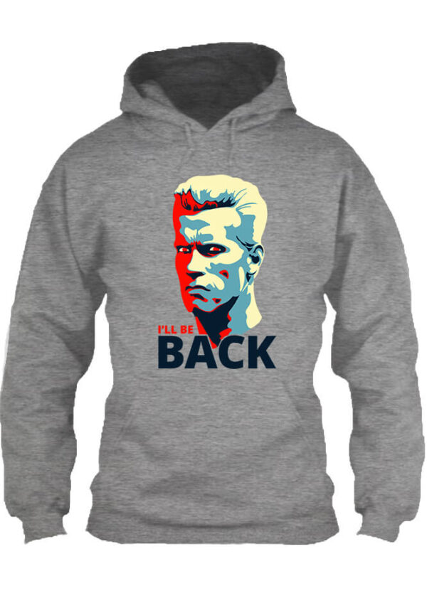 Terminátor I'll be back  - Unisex kapucnis pulóver