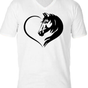 Ló szerelem – Férfi V nyakú póló