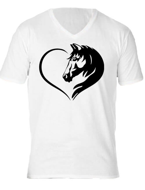 Ló szerelem - Férfi V nyakú póló