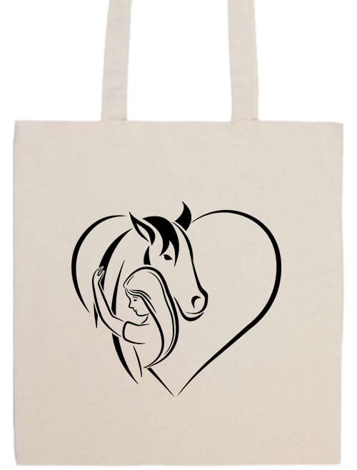 Horse love- Basic hosszú fülű táska