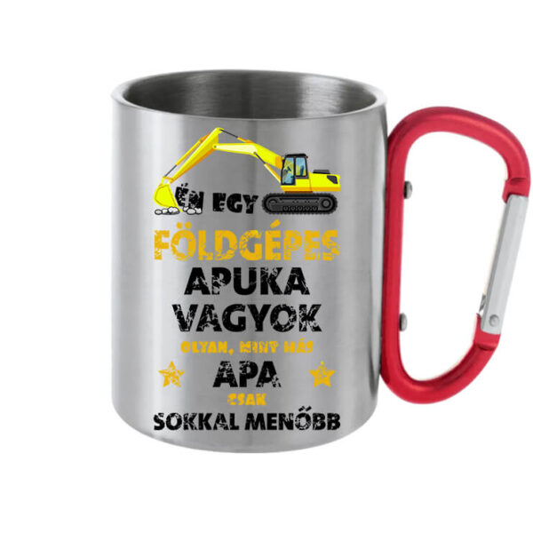 Földgépes apuka - Karabineres bögre