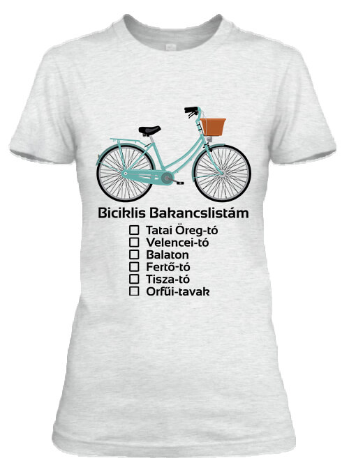 Biciklis bakancslista - Női póló