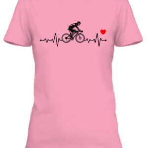 Biciklis EKG – Női póló
