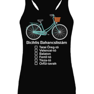 Biciklis bakancslista – Női ujjatlan póló