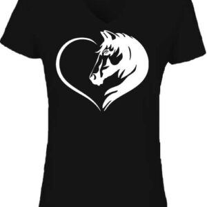 Ló szerelem – Női V nyakú póló