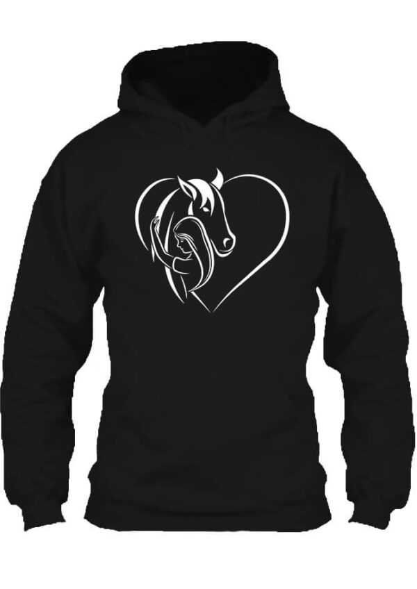 Horse love - Unisex kapucnis pulóver