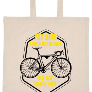 My bike takes me – hosszú vagy rövid fülű vászontáska