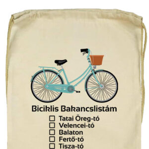 Biciklis bakancslista- Basic tornazsák