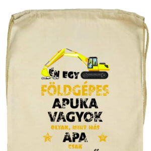 Földgépes apuka- Basic tornazsák