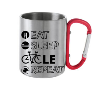 Eat sleep cycle repeat – Karabineres bögre