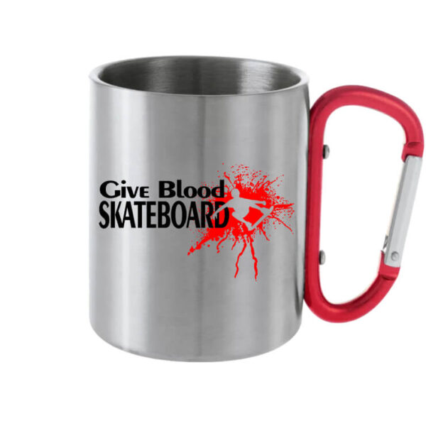 Give blood skateboard gördeszka - Karabineres bögre