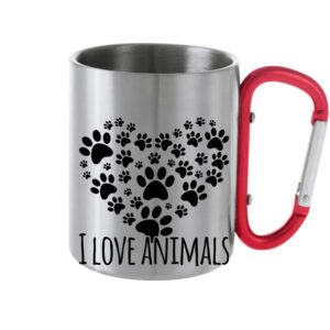 I love animals – Karabineres bögre