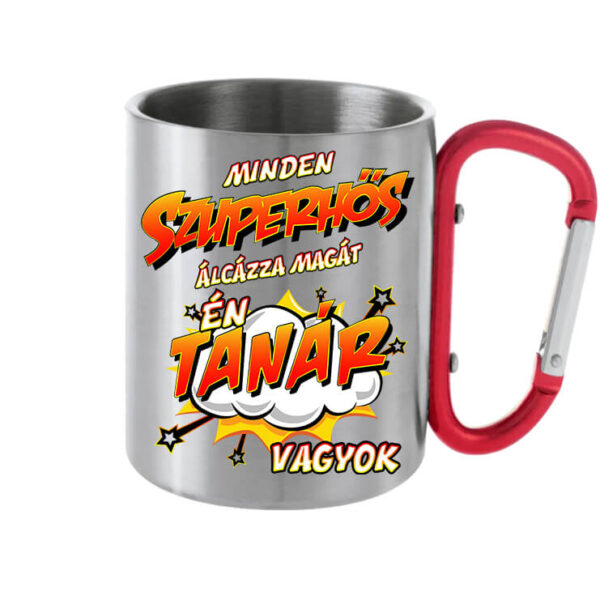 Szuperhős tanár - Karabineres bögre