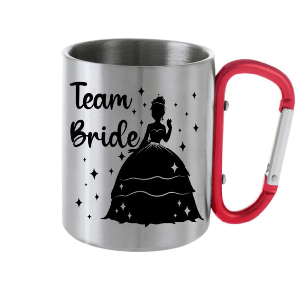 Team Bride Princess lánybúcsú - Karabineres bögre