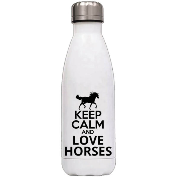 Keep calm and love horses lovas - Kulacs