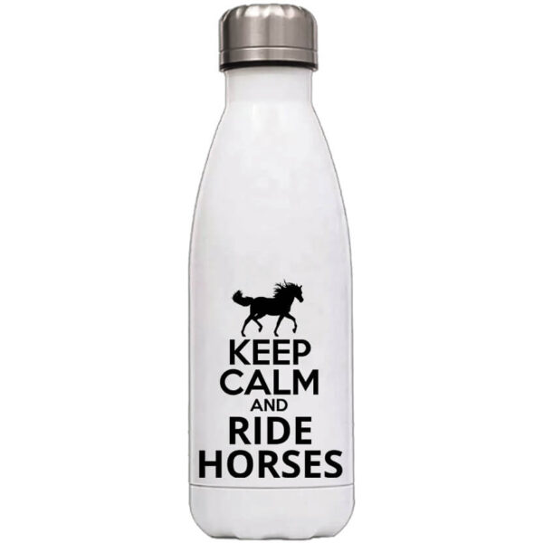 Keep calm and ride horses lovas - Kulacs